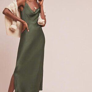 Anthropologie Elyse Bias Slip Dress